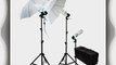 LimoStudio 1600 Watt Photography Umbrella Light Lighting Kit Video and Portrait Studio Umbrella