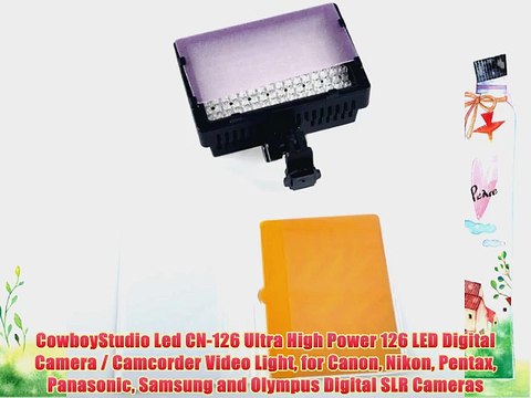 CowboyStudio Led CN-126 Ultra High Power 126 LED Digital Camera / Camcorder Video Light for