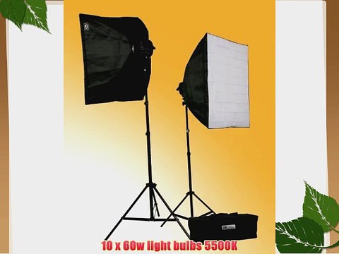 ePhoto 3000-Watt Digital Photography Studio Video Lighting Kit 2 Softbox Studio Video Light