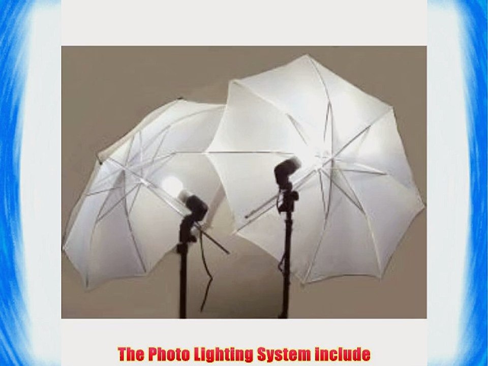 2 Photography Studio Continuous Lighting Kits with two free Day-Light CFL Lights and Umbrellas