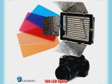 LimoStudio 160 LED Photography Light with Barndoor for Digital Camera or Digital Video Camcorder