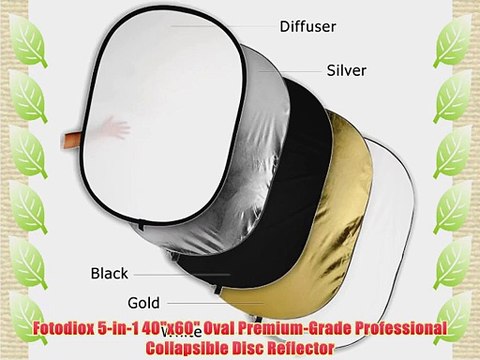 Fotodiox 5-in-1 40x60 Oval Premium-Grade Professional Collapsible Disc Reflector