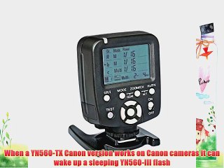 YONGNUO YN560-TX LCD Flash Trigger Remote Controller for Canon and YN560-III With Wake-up function