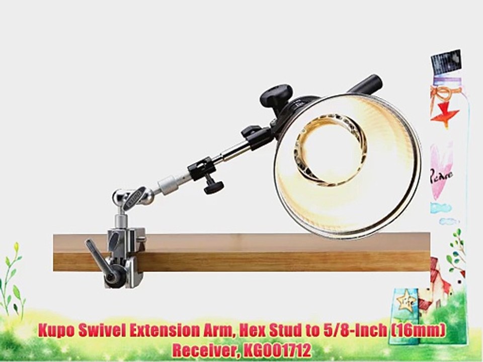 Kupo Swivel Extension Arm Hex Stud to 5/8-Inch (16mm) Receiver KG001712