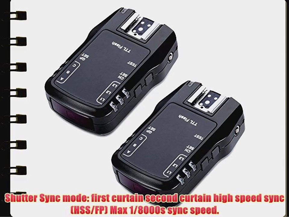 Neewer? NW622N FSK 2.4Ghz 7 Channel Wireless i-TTL High Speed Sync Flash Transceiver Trigger