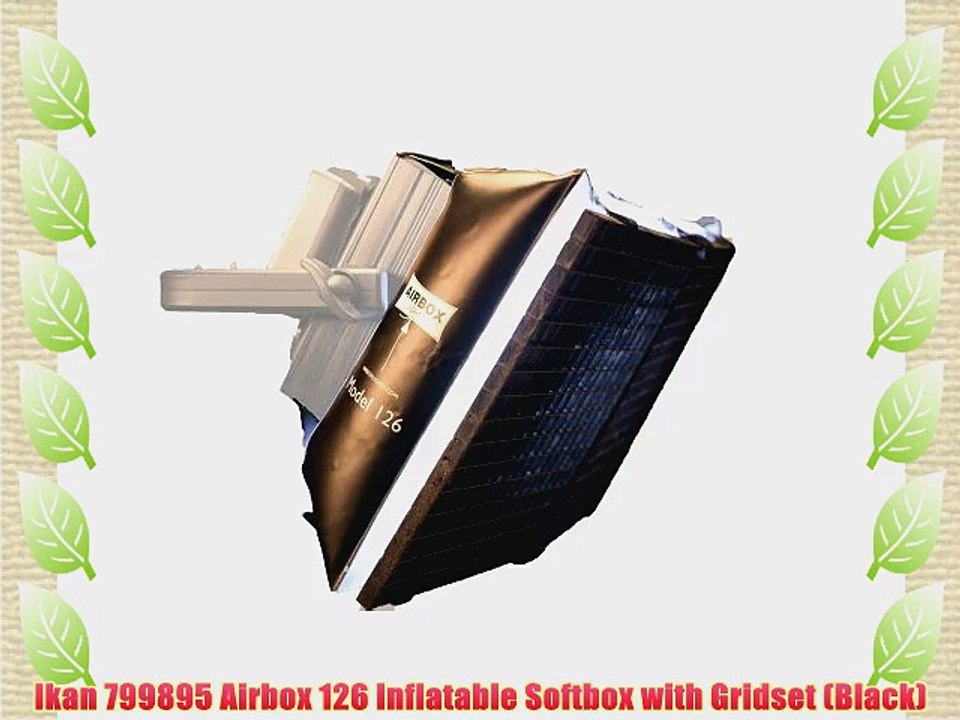 Ikan 799895 Airbox 126 Inflatable Softbox with Gridset (Black)