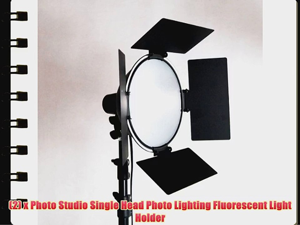 LimoStudio Photography Studio Continuous Lighting Light Kit Photo Umbrella Barndoor Light AGG950