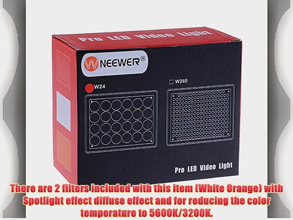 Bestlight? Professional 24Pcs LED Dimmable Ultra High Power Panel 24W 5600K/3200K Digital Camera