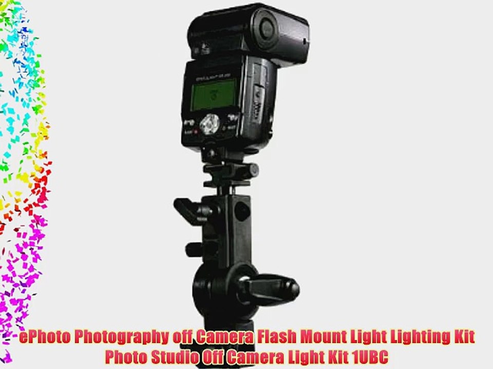 ePhoto Photography off Camera Flash Mount Light Lighting Kit Photo Studio Off Camera Light