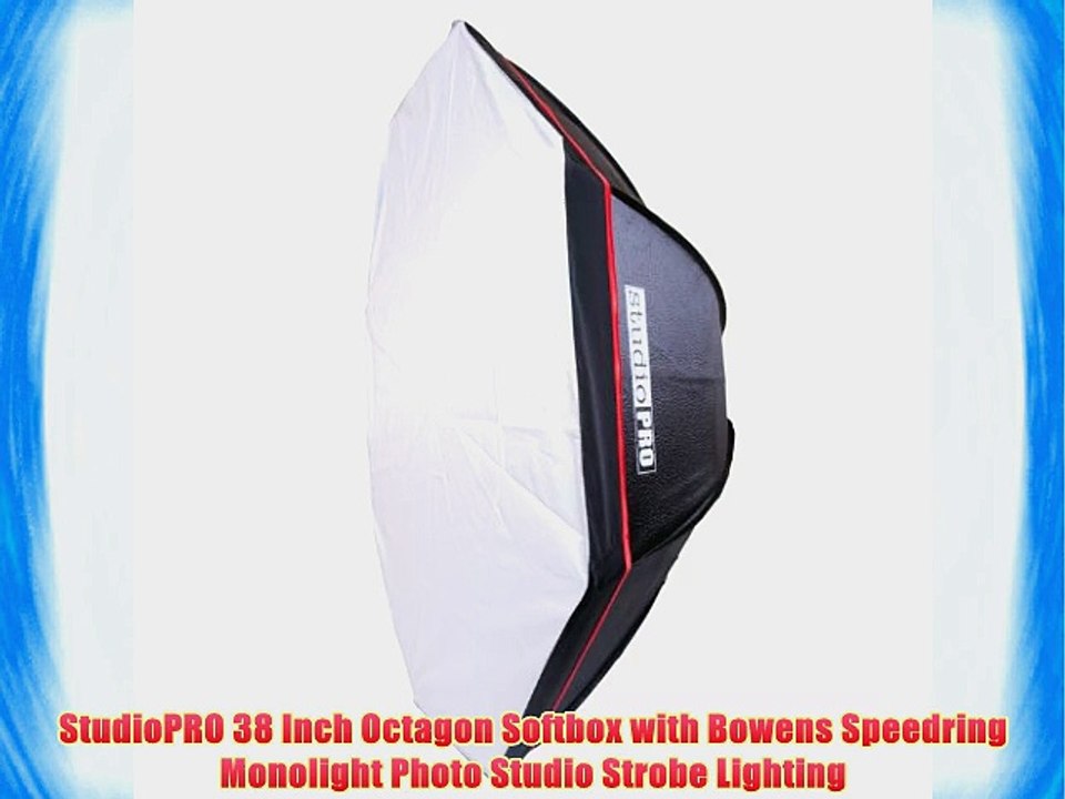 StudioPRO 38 Inch Octagon Softbox with Bowens Speedring Monolight Photo Studio Strobe Lighting
