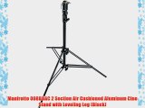 Manfrotto 008BUAC 2 Section Air Cushioned Aluminum Cine Stand with Leveling Leg (Black)