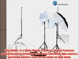 LimoStudio 800-840W Photography Studio Lighting Kit   10' x 10' DOUBLE White Muslin Backdrop