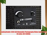 CowboyStudio 1200 LED Dimmable Photography Video Light Panel Bi color CN-1200SA