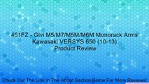 451FZ - Givi M5/M7/M5M/M6M Monorack Arms Kawasaki VERSYS 650 (10-13) Review