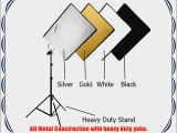 Fotodiox Pro 24x30 Studio Flag Panel Kit with Silver / White / Black / Gold Panel Reflector