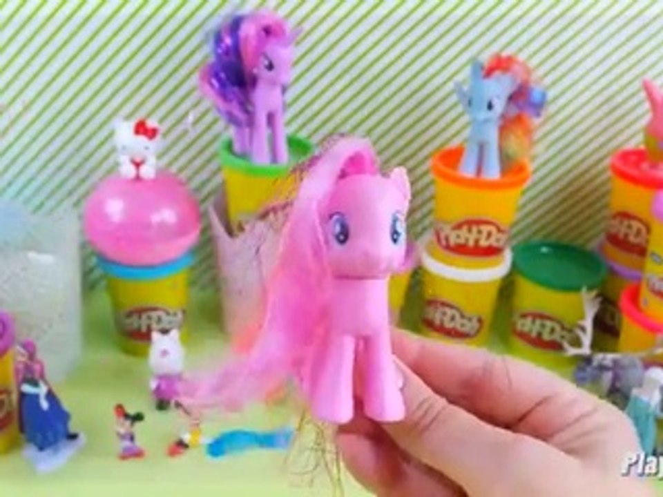 Barbie eggs Kinder surprise eggs Play doh Minnie mouse eggs MLP Peppa pig