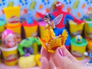 Kinder surprise eggs Spiderman Barbie Frozen Play doh egg