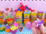 Peppa pig Cupcake Play doh Kinder surprise eggs Spiderman Barbie Toys