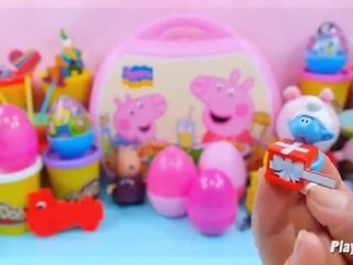 Play doh Toys Peppa pig Spiderman Frozen Kinder surprise eggs