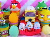 Toys Kinder surprise eggs Peppa pig Cars 2 Play doh Toys Unboxing eggs