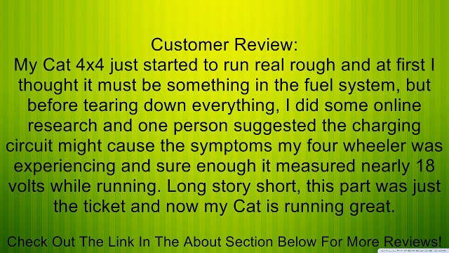 REGULATOR RECTIFIER ARCTIC CAT 300 2X4 4X4 1998 1999-2002 Review