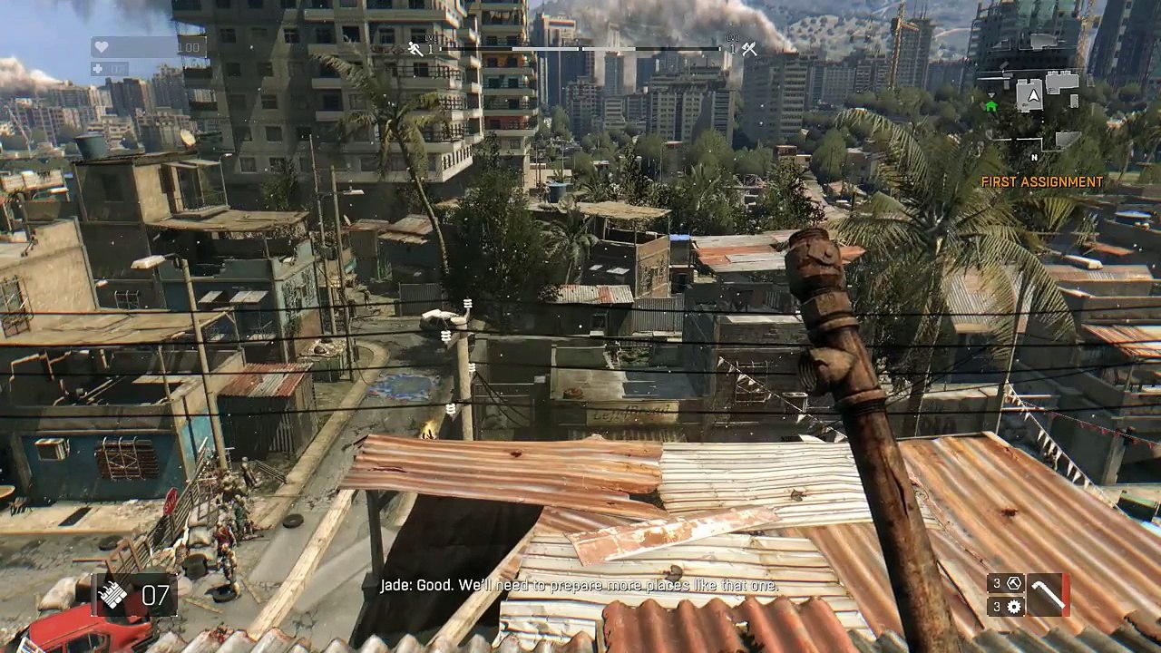 Dying Light Gameplay Walkthrough Part #3 - HUGE Zombie