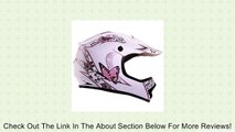 Youth / KID Size Matte White Pink Motocross Motorsports ATV Dirt Bike Helmet DOT (L) Review