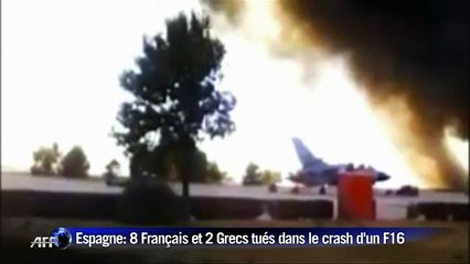 Espagne: 8 Français, 2 Grecs tués dans le crash d'un F-16 Grec