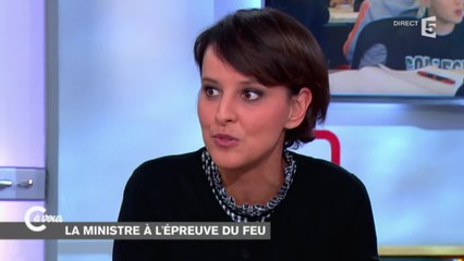 Carte scolaire, banlieues : Najat Vallaud-Belkacem expose les plans du gouvernement - C à vous - 26/01/2015