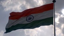 Indian Flag Flying Proudly with Jana Gana Mana Instrumental