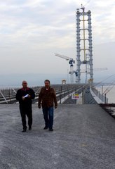 Körfez Köprüsü'nde Klavuz Kablolar Çekilmeye Başlandı