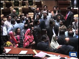 Download Video: Dunya News - MQM stages walkout from Sindh Assembly over CM Sindh's statement