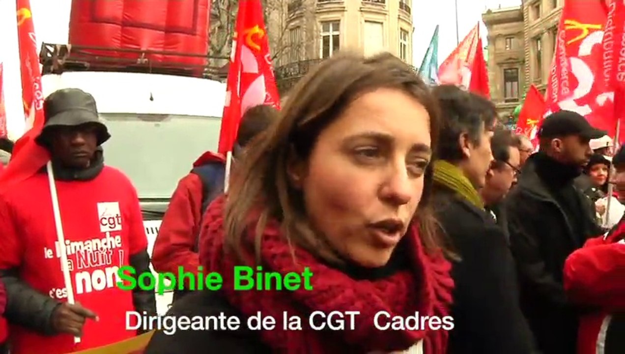 [Sophie Binet] Éthique, santé, droits, "Le travail des cadres sera particulièrement affecté par la Loi Macron"