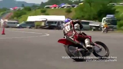 Gros travers en motocross