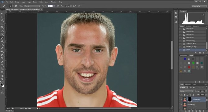 Quand un artiste s'amuse à retoucher le visage de Franck Ribéry !