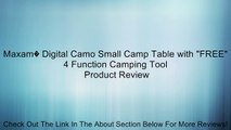 Maxam� Digital Camo Small Camp Table with 