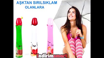 Love Şemsiye Sevgiliye Hediye Gül Saplı Aşk Şemsiye indirimsmart.com