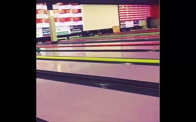 Selena Gomez slips playing bowling with Zedd in Atlanta
