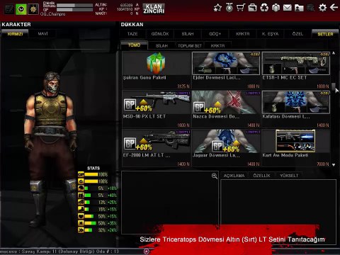 Triceratops Dövmesi Altın Sırt LT Set - Wolfteam Joygame