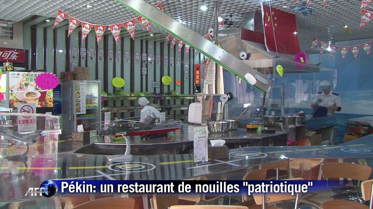A Pékin, un restaurant de nouilles patriotique
