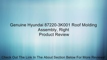 Genuine Hyundai 87220-3K001 Roof Molding Assembly, Right Review