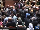 Sindh Assembly witnessed uproar when MQM MPAs protested against CM Sindh