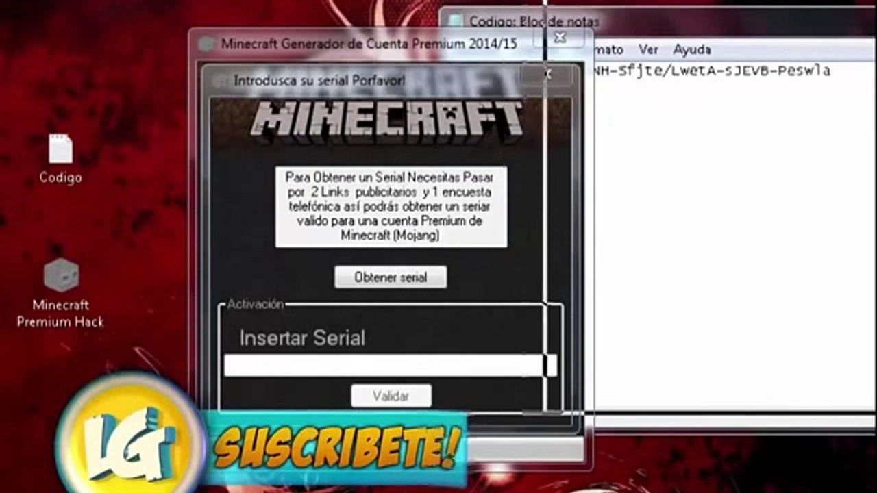 Generador de Cuentas de Minecraft Premium [Funcionando] 2015