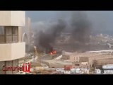 Libya'da Türklerin kaldığı otele bombalı saldırıdan ilk görüntüler