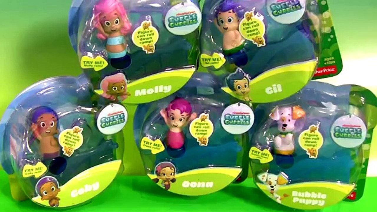 5 Bubble Guppies Ramp Drifters Set Puppy Oona Molly Goby Unboxing Review by DC Toys Collector