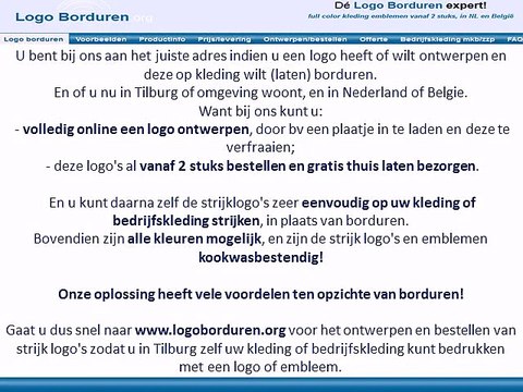 Logo op kleding borduren in Tilburg