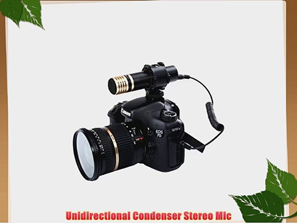 Movo VXR200 HD Stereo X/Y Condenser Mini Capsule Microphone for DSLR Video Cameras