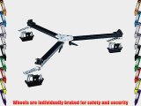 Manfrotto 114MV Cine Video Dolly for Tripods with Twin Spiked Feet - Replaces 3198