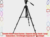 Magnus VT-350 Video Tripod with Fluid Head