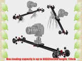 Latour 43/110CM Professional High Precision Moving Dolly Track Slider For Video Shooting